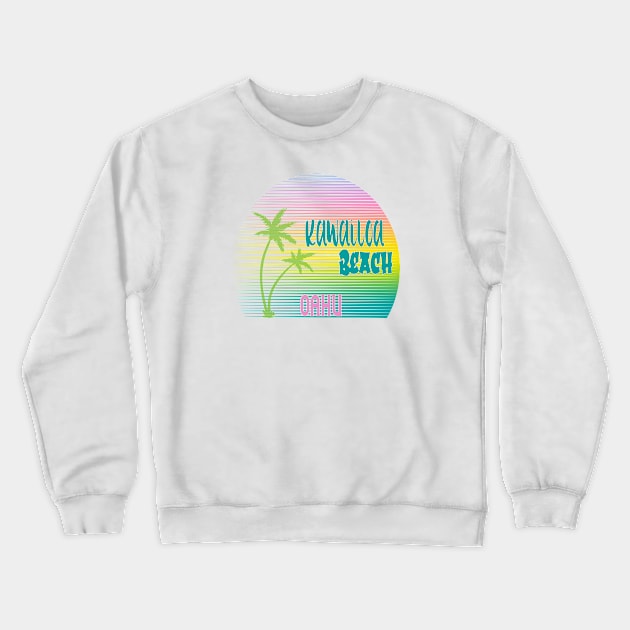 Kawailoa Beach Oahu Hawaii Crewneck Sweatshirt by artsytee